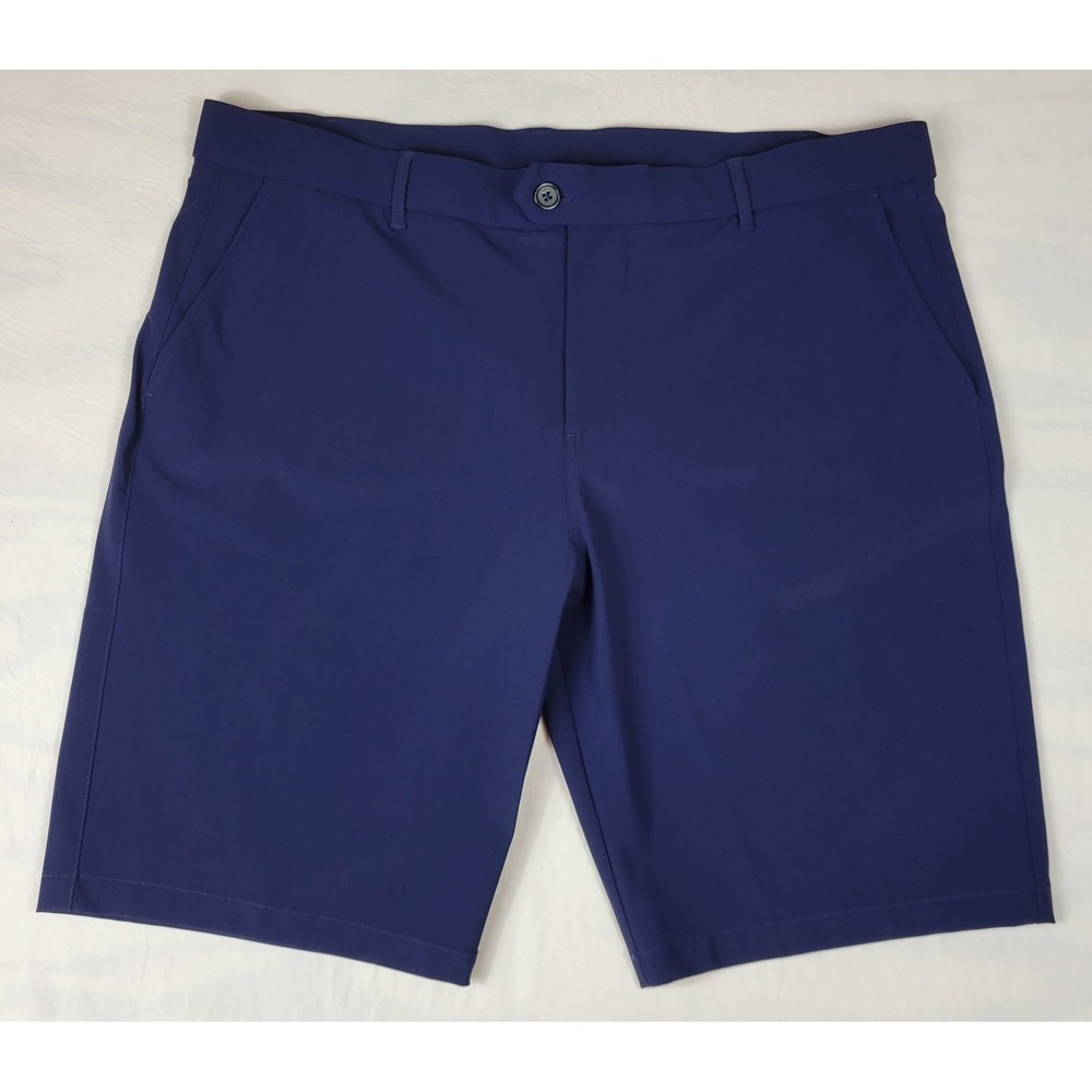 Greyson Montauk Golf Shorts Mens 42 Navy Blue Performance Stretch Flat Front